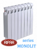 Радиатор биметаллический RIFAR МONOLIT (боковое подключение) 500/14 секции с доставкой в Златоуста
